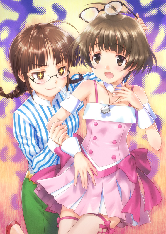 akizuki ritsuko and akizuki ryo (idolmaster and 1 more) drawn by goto_p