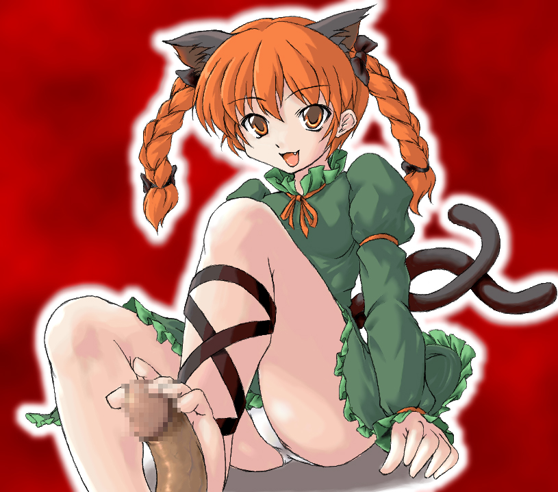 kaenbyou rin (touhou) drawn by mikagura_osamu
