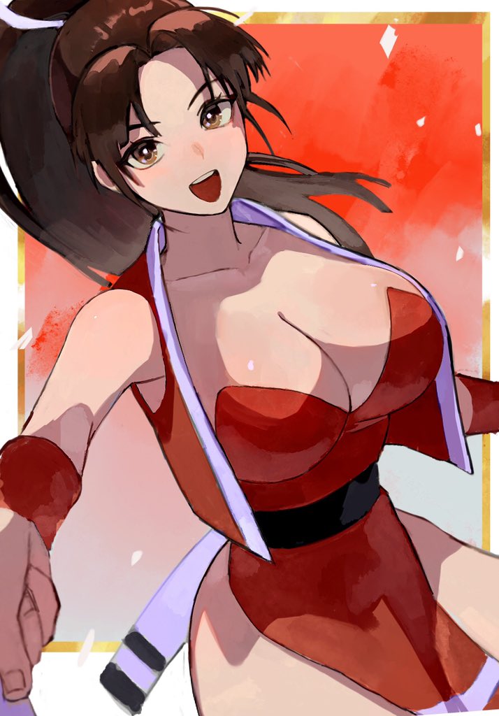 shiranui mai (the king of fighters and 1 more) drawn by oni_gini