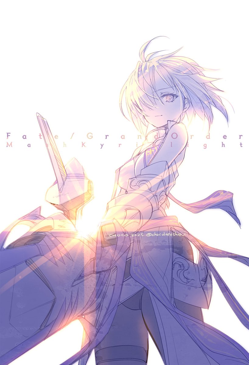 mash kyrielight (fate and 1 more) drawn by choco_(chocolate_shop)