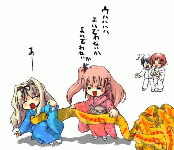 kusugawa sasara, maaryan, kouno takaaki, and kousaka yuuji (to heart and 1 more)