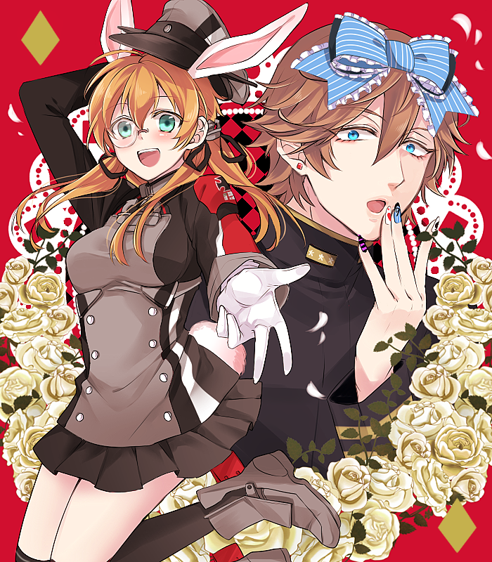 admiral, prinz eugen, and admiral arisugawa (kantai collection) drawn by nagomi_(mokatitk)