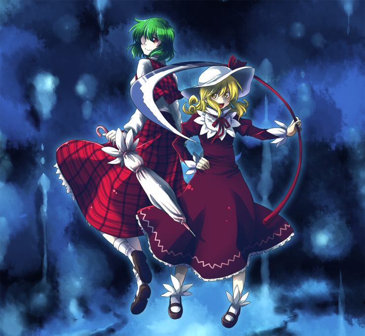 kazami yuuka and elly (touhou) drawn by re_ghotion