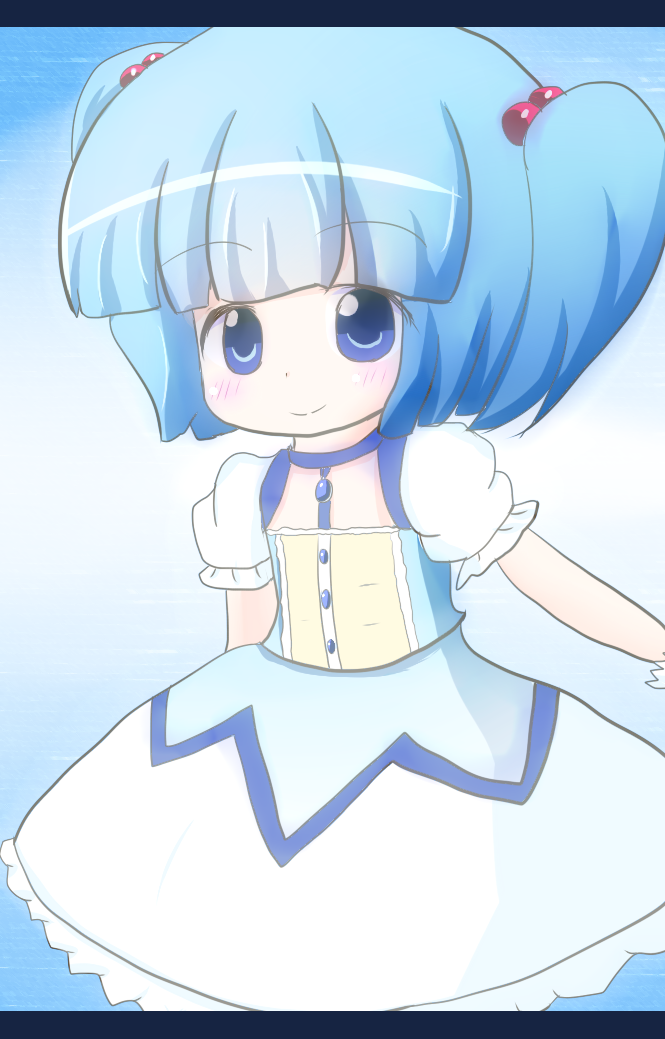 kaname madoka and kawashiro nitori (touhou and 1 more) drawn by nami_shimai