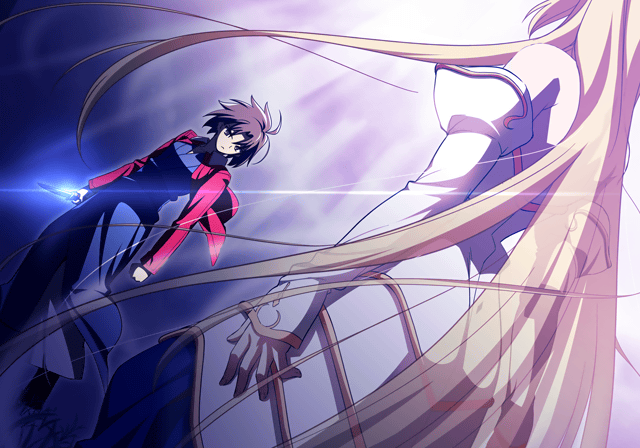arcueid brunestud, ryougi shiki, and archetype earth (tsukihime and 1 more) drawn by takeuchi_takashi