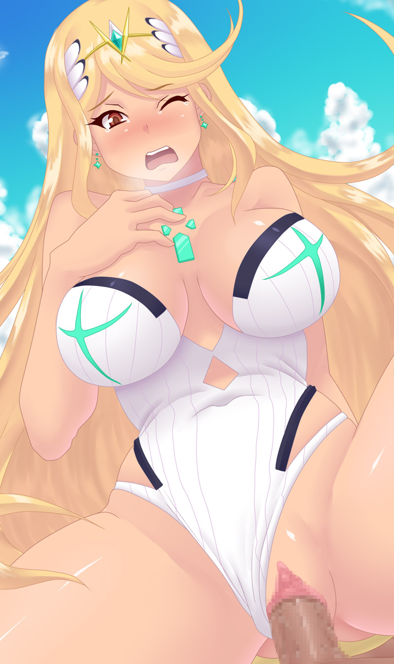 mythra (xenoblade chronicles and 1 more) drawn by kihaiu