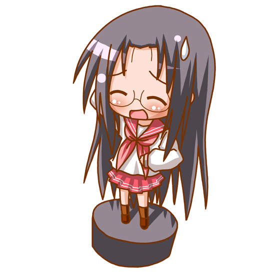 tamura hiyori (lucky star) drawn by minami_(colorful_palette)
