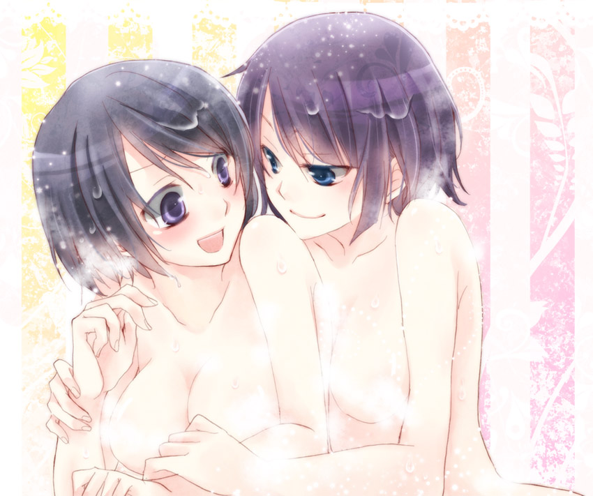 senjougahara hitagi and hanekawa tsubasa (monogatari) drawn by shima_riu