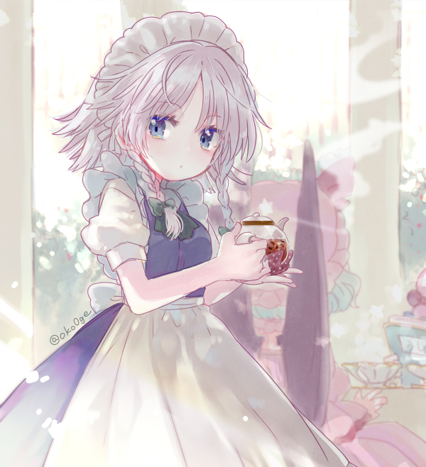 remilia scarlet, izayoi sakuya, and patchouli knowledge (touhou) drawn by biyon