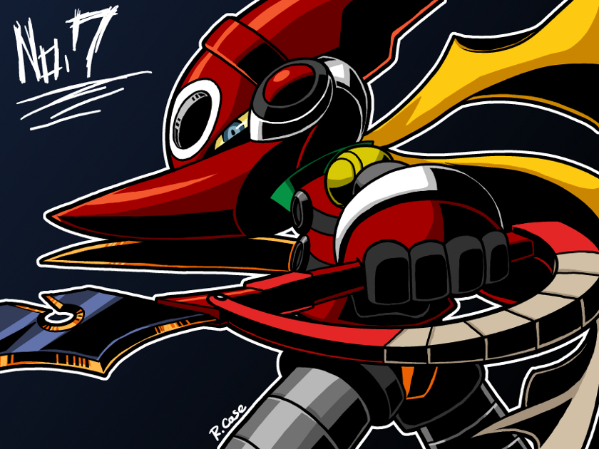 brandish (mighty no. 9) drawn by robert_j_case