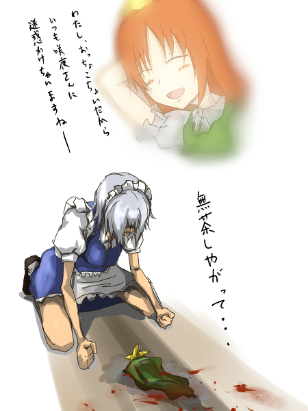 izayoi sakuya and hong meiling (touhou) drawn by remilliauh