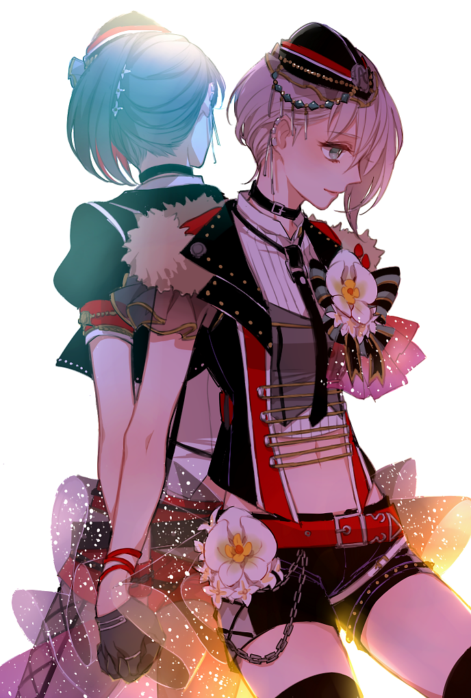 mitake ran and aoba moca (bang dream!) drawn by mamaloni