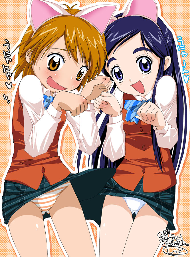 misumi nagisa and yukishiro honoka (precure and 1 more) drawn by takahashi_tetsuya