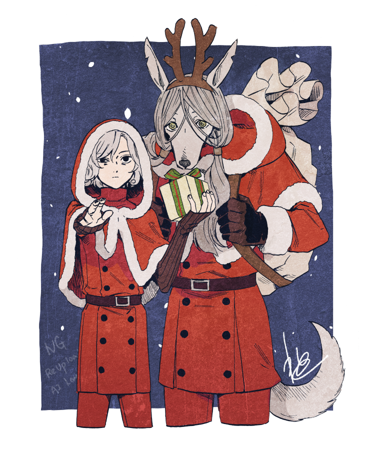 mithrun and lycion (dungeon meshi) drawn by kabe_piko