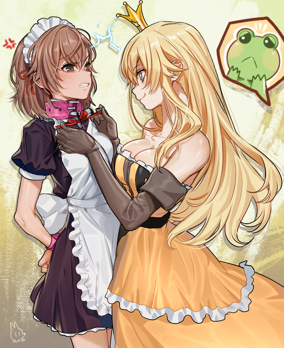 misaka mikoto, shokuhou misaki, and gekota (toaru majutsu no index and 2 more) drawn by rod_(rod4817)