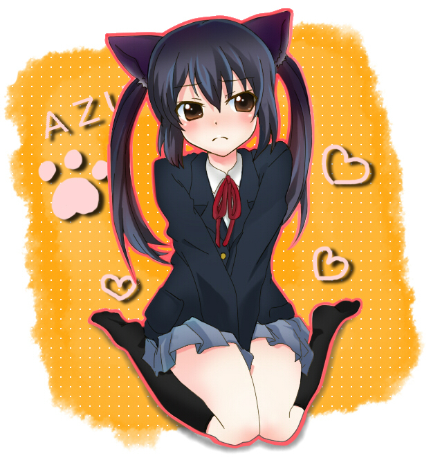 nakano azusa (k-on!) drawn by minmin-zemi_(lover_paradox)