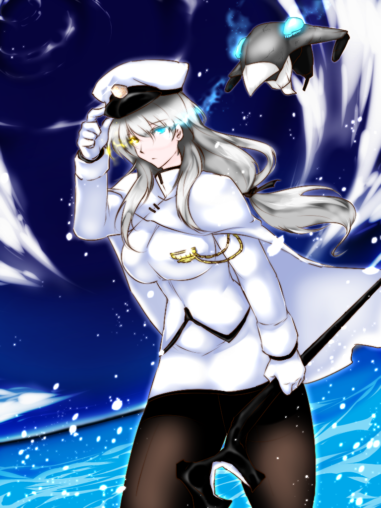 admiral and wo-class aircraft carrier (kantai collection) drawn by dandara_(karakure)