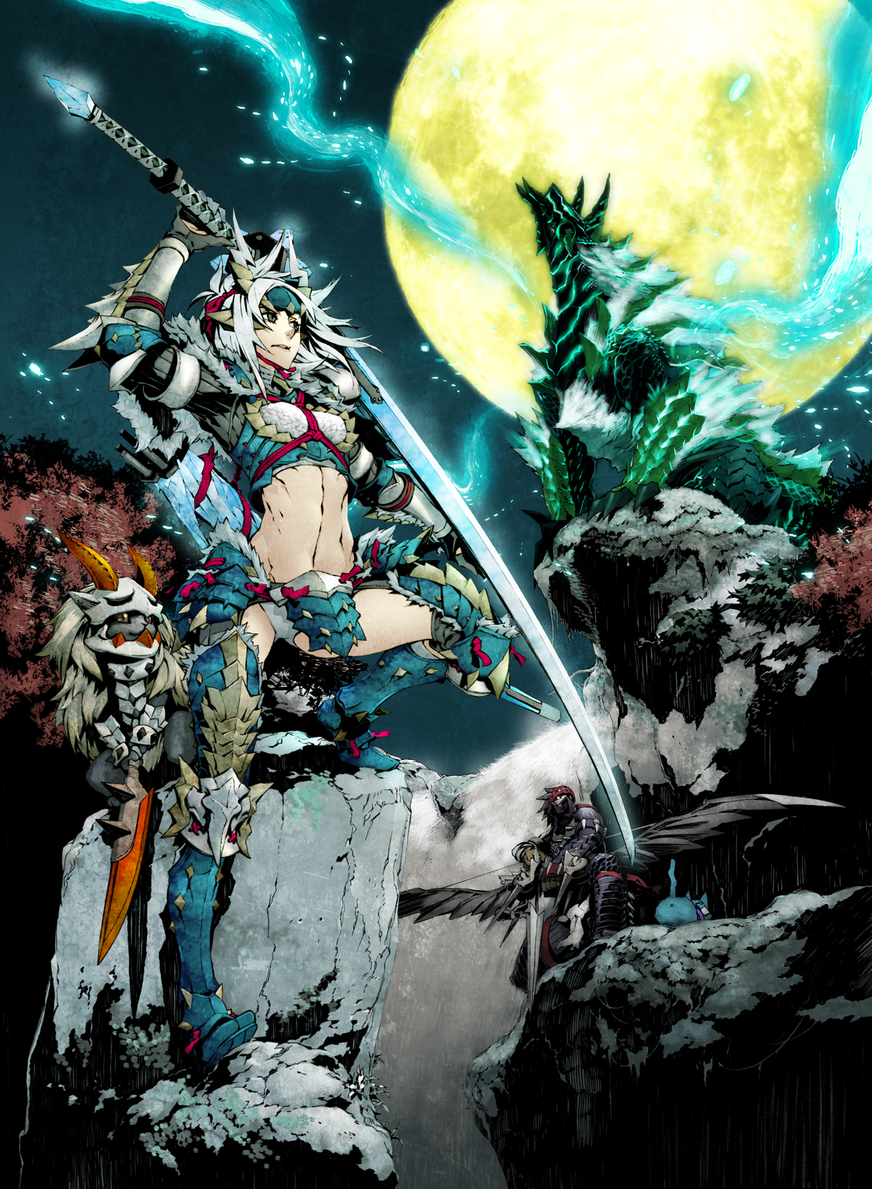 Felyne Barioth Zinogre And Zinogre Monster Hunter And 1 More Drawn By Miwa Shirow Danbooru