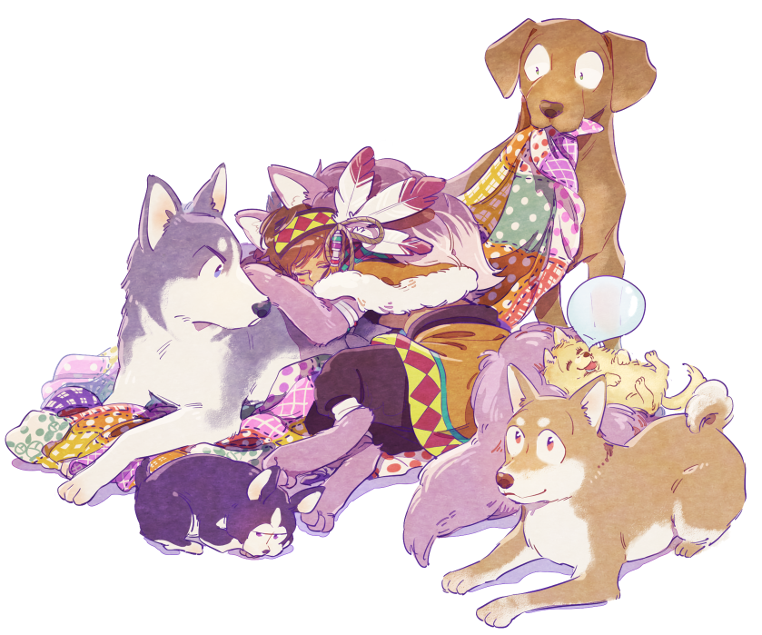 matsuno osomatsu, matsuno karamatsu, matsuno ichimatsu, matsuno jyushimatsu, matsuno choromatsu, and 1 more (osomatsu and 2 more) drawn by 720_72