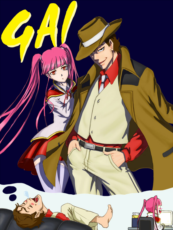 kayanuma kiko and kurasawa gai (darker than black) drawn by atonose_saku