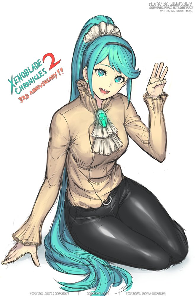 pneuma (xenoblade chronicles and 1 more) drawn by gofelem