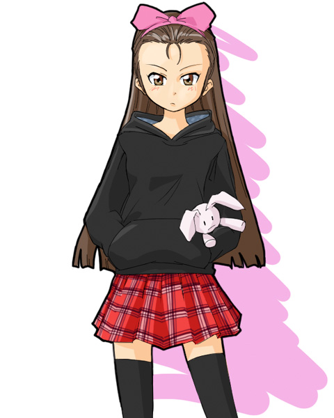minase iori and usa-chan (idolmaster and 1 more) drawn by takahashi_ren