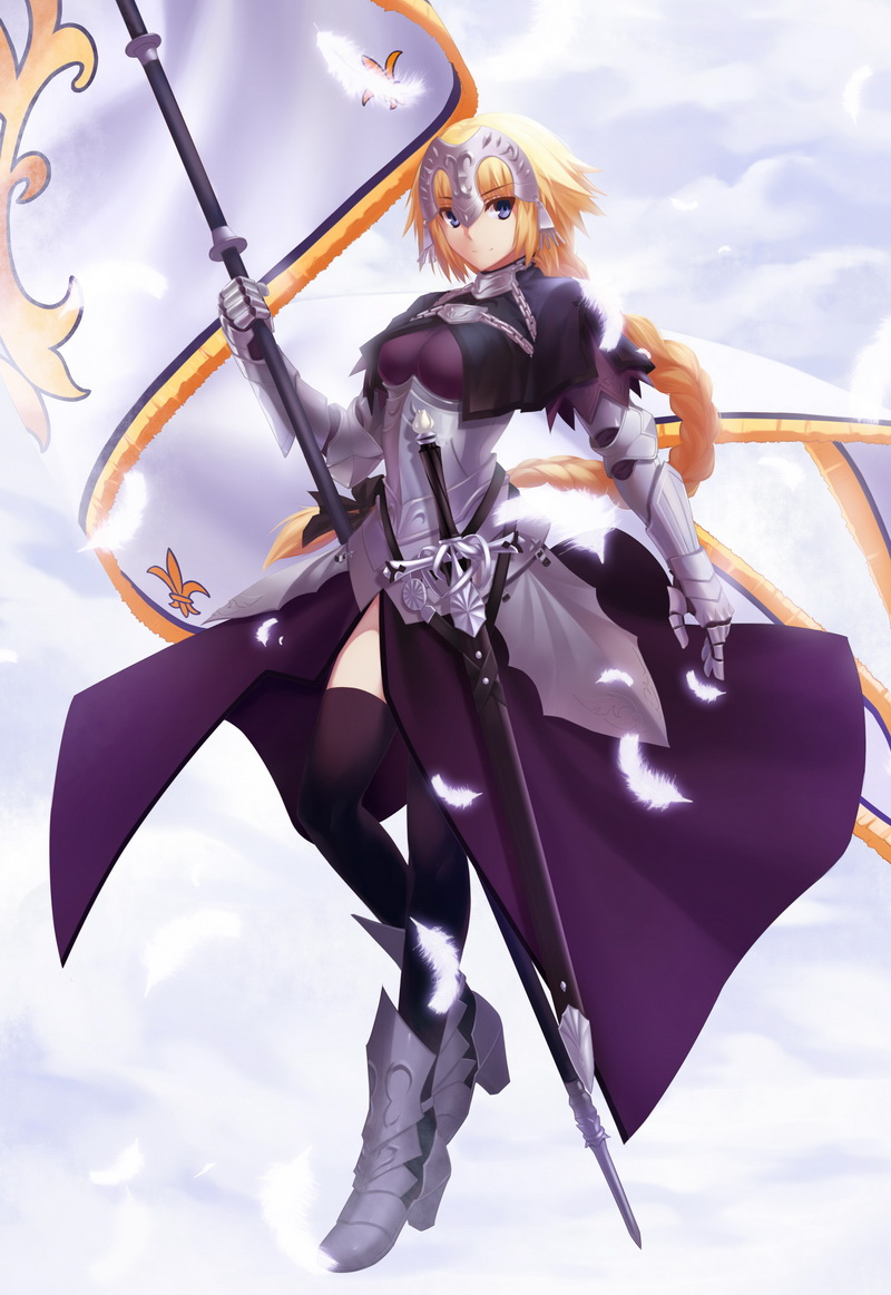 jeanne d'arc (fate and 1 more) drawn by langlang