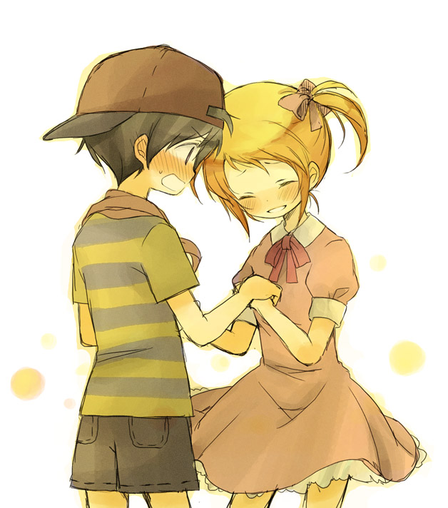 ninten and ana (mother and 1 more) drawn by kumako_(sono328)