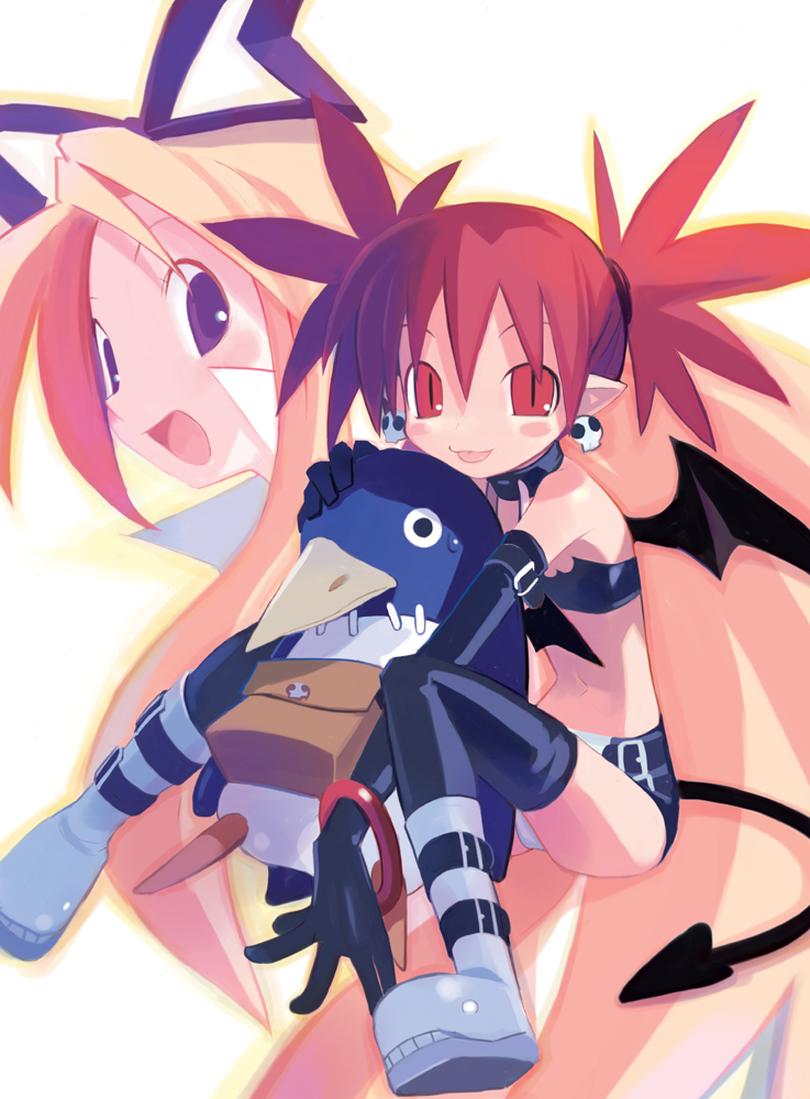 etna, prinny, and flonne (disgaea and 1 more) drawn by harada_takehito