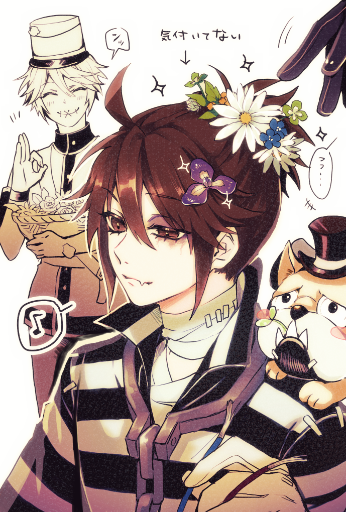 luca balsa, victor grantz, and wick (identity v) drawn by frontierpax
