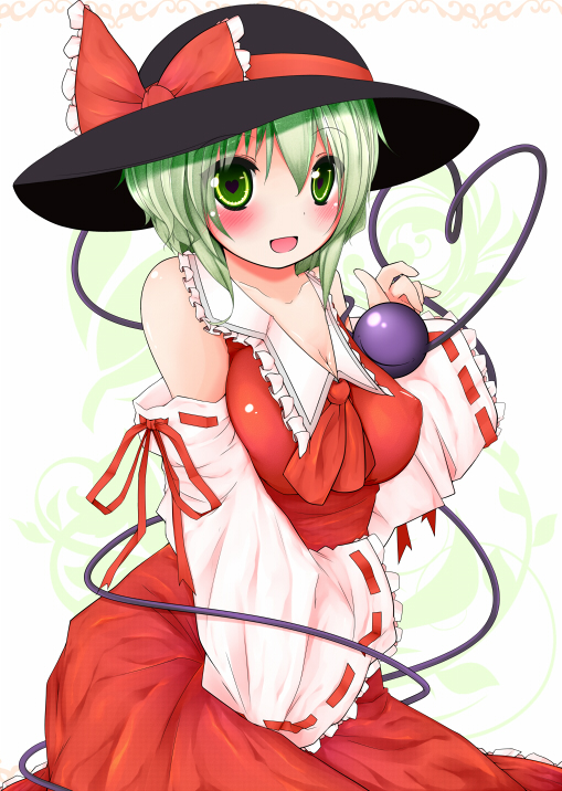 hakurei reimu and komeiji koishi (touhou) drawn by bakko