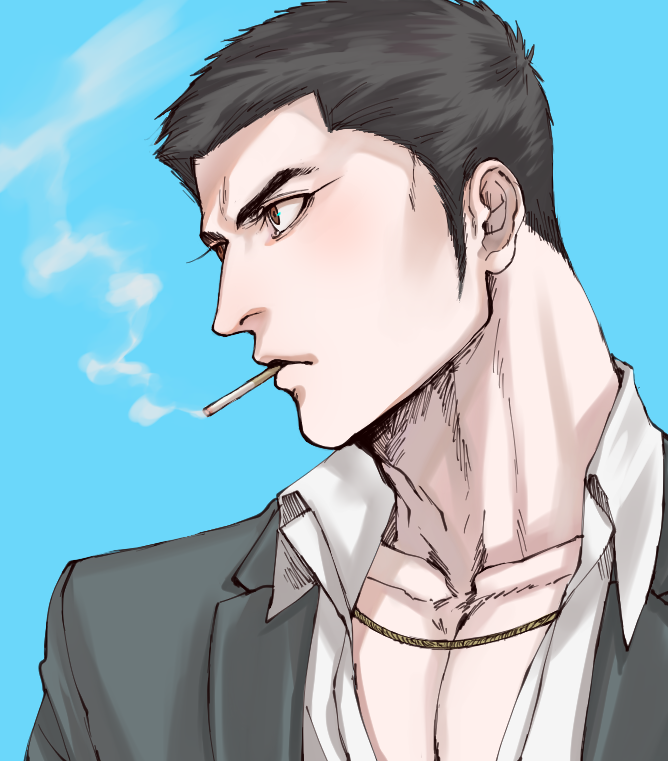 kiryu kazuma (ryuu ga gotoku and 1 more) drawn by coco_(h221414)