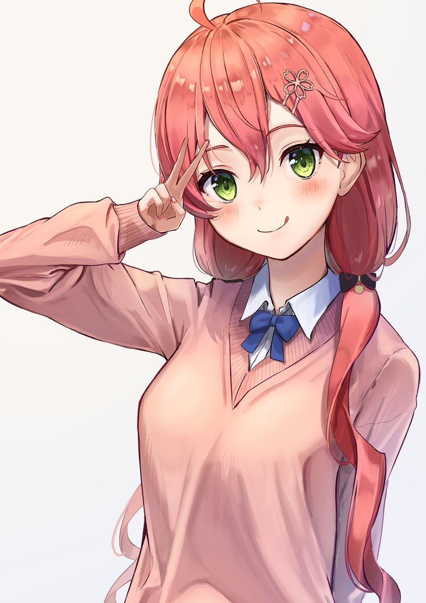 sakura miko (hololive and 1 more) drawn by shiotsuke_sasami