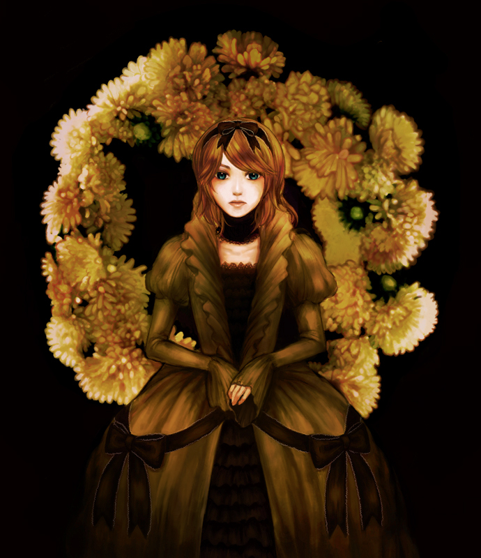 kagamine rin and riliane lucifen d'autriche (vocaloid and 2 more) drawn by e-mina