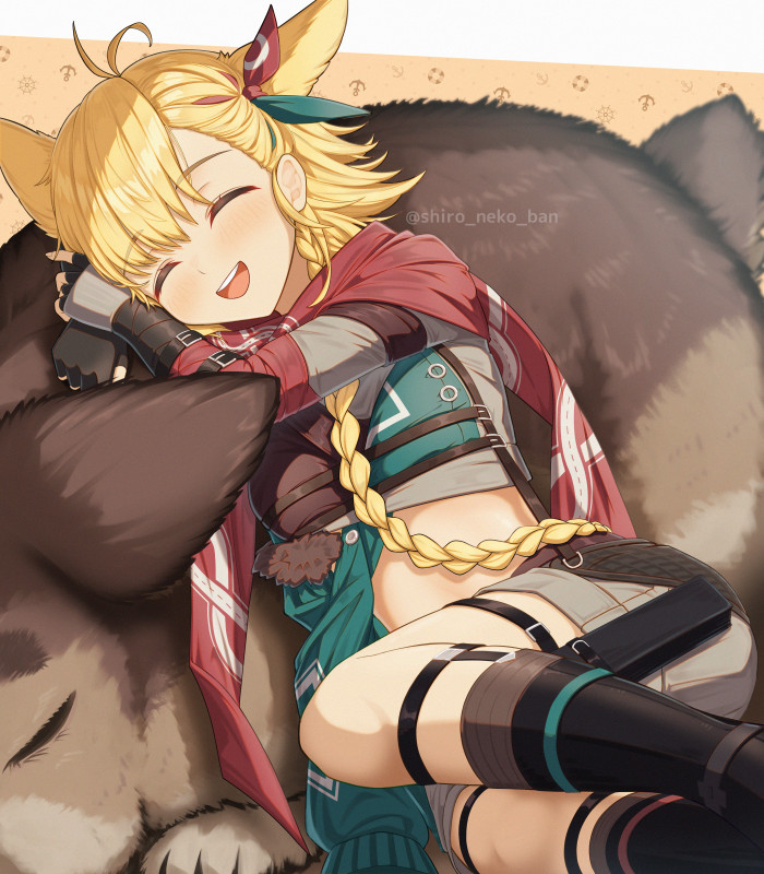 kroos and kroos the keen glint (arknights) drawn by shironekoban
