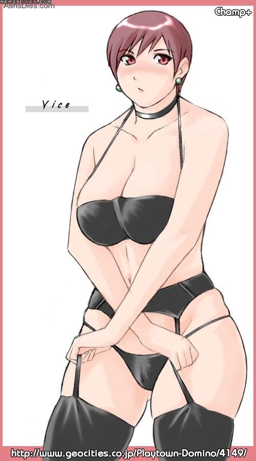 vice (the king of fighters and 2 more) drawn by champ+