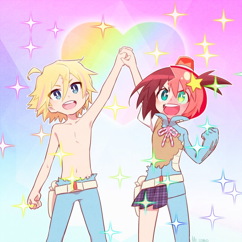 luluco and alpha omega nova (uchuu patrol luluco) drawn by mt.somo