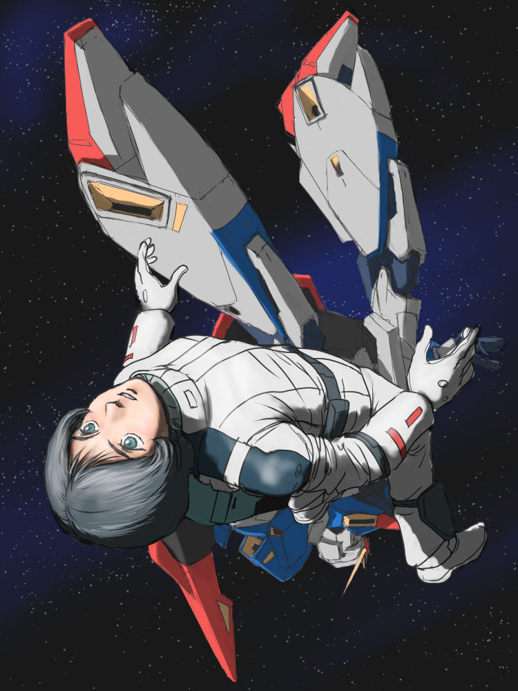 kamille bidan and zeta gundam (gundam and 2 more) drawn by teikoku_jokyoku