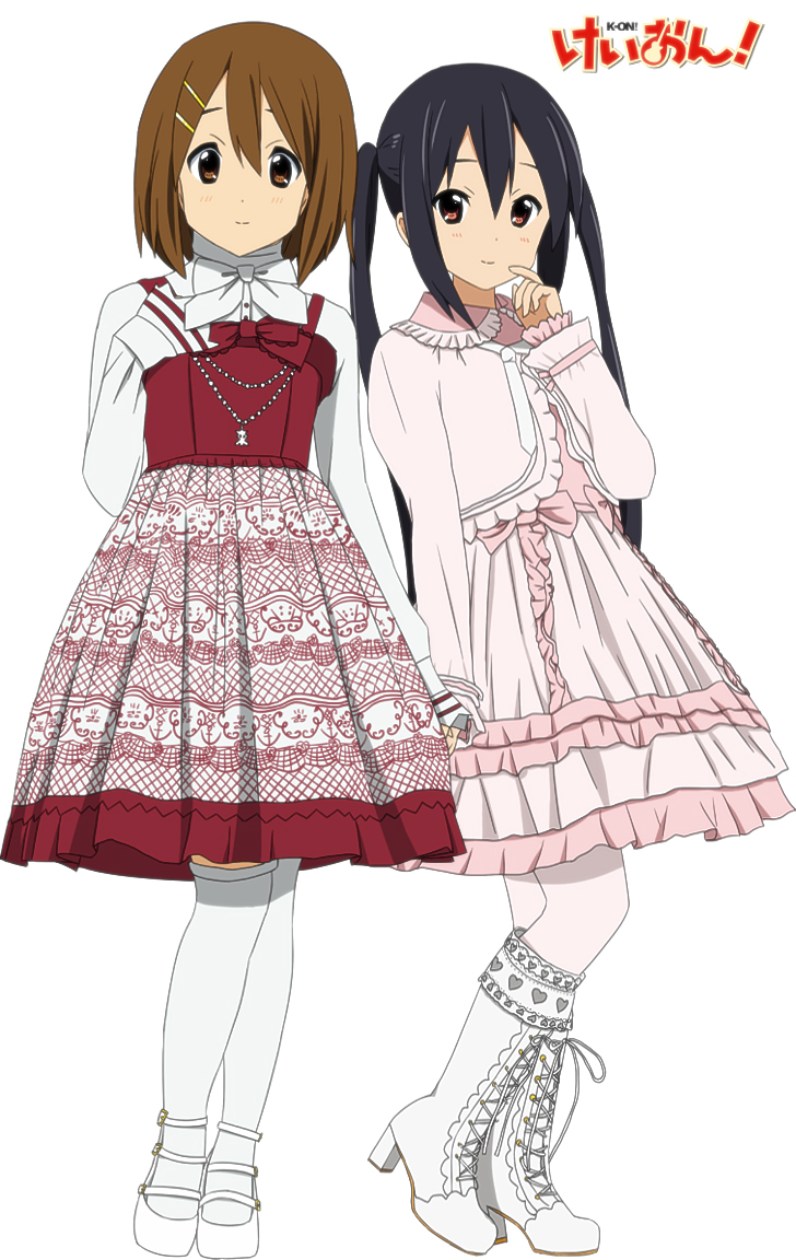 nakano azusa and hirasawa yui (k-on!) drawn by yunotimo