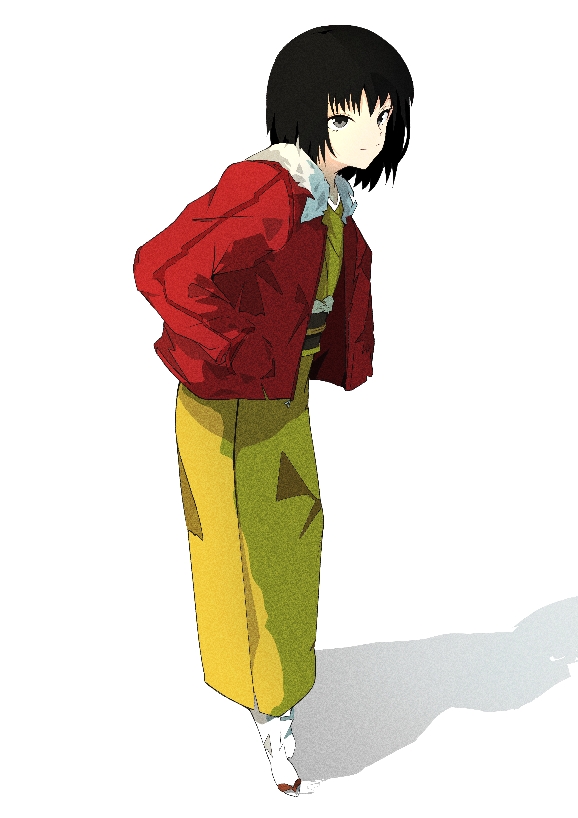 ryougi shiki (kara no kyoukai) drawn by grey_(wistaria888)