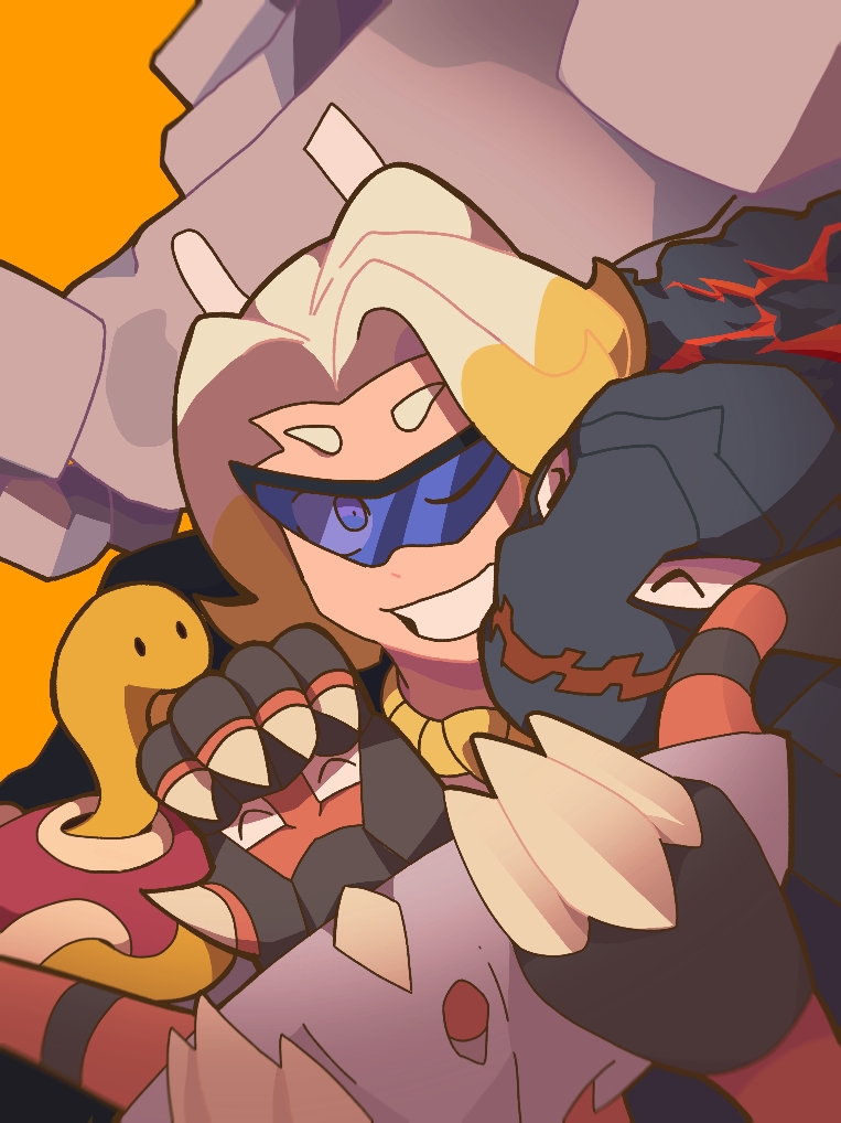 gordie, shuckle, barbaracle, coalossal, and stonjourner (pokemon and 1 more) drawn by wind_(nxpu3447)