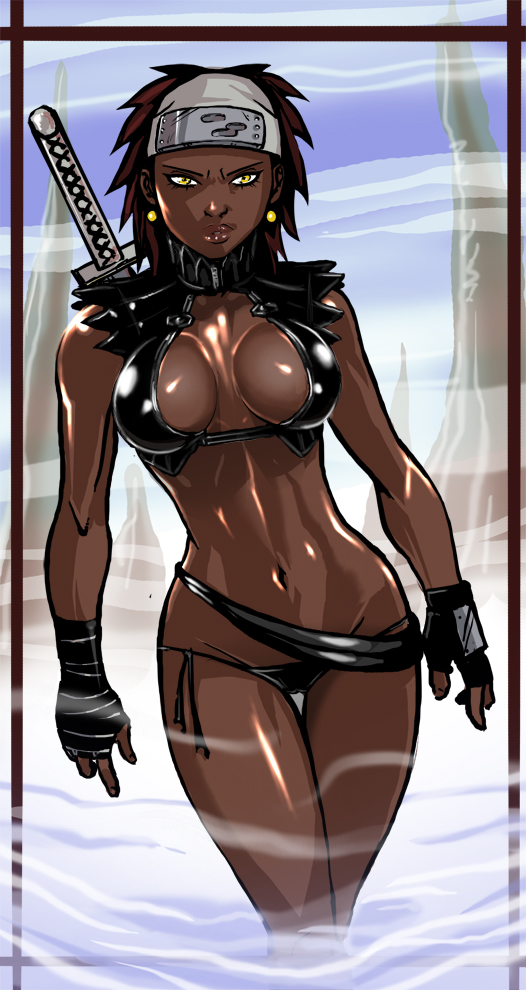 karui (naruto and 1 more) drawn by ganassa