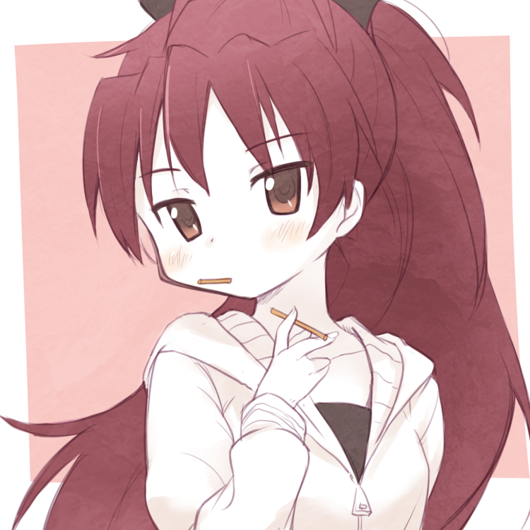 sakura kyoko (mahou shoujo madoka magica) drawn by okayparium