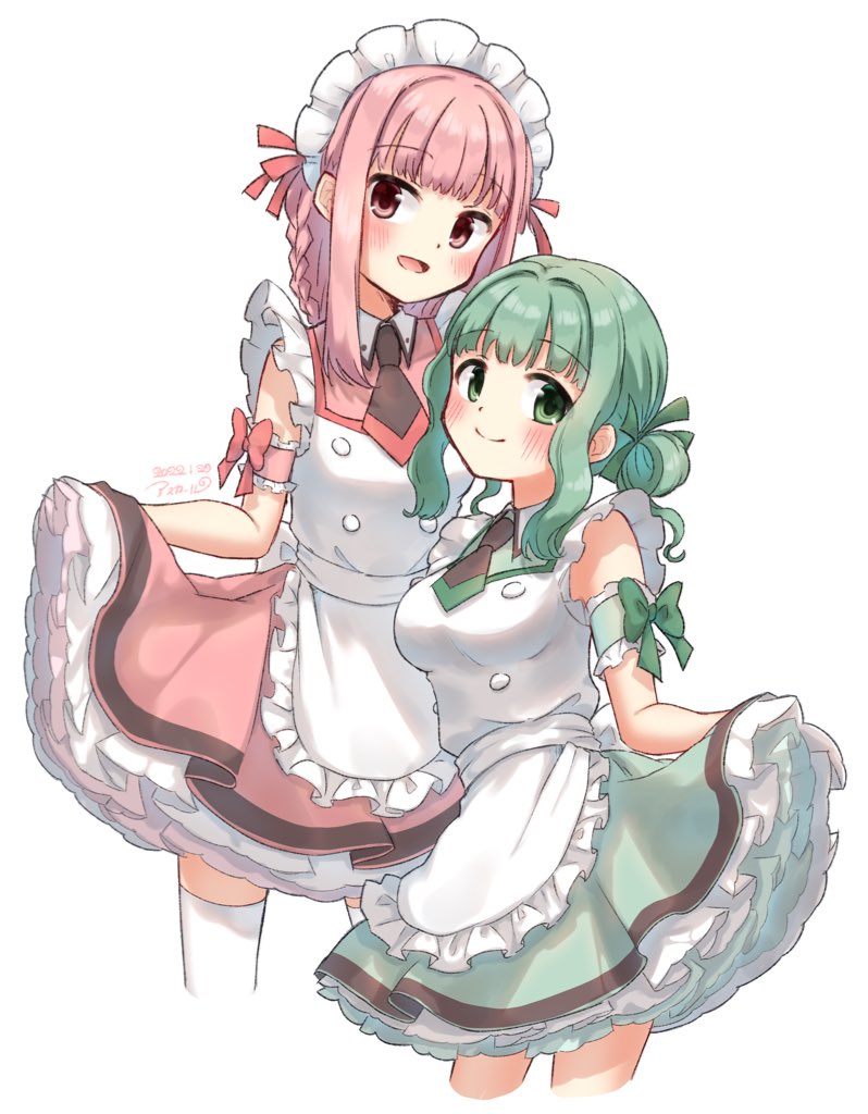 tamaki iroha and futaba sana (mahou shoujo madoka magica and 1 more) drawn by asukaru_(magika_ru)