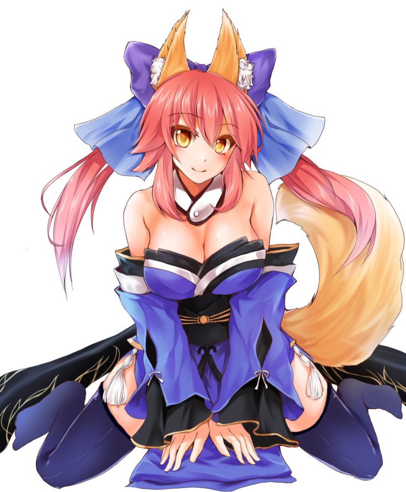 tamamo and tamamo no mae (fate and 1 more) drawn by ryuushou