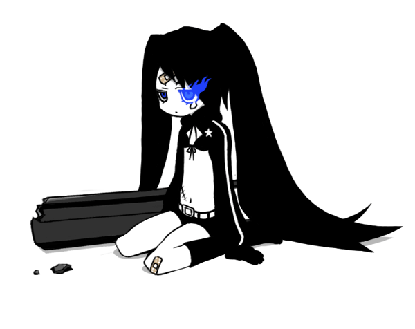 black rock shooter (black rock shooter) drawn by shisen