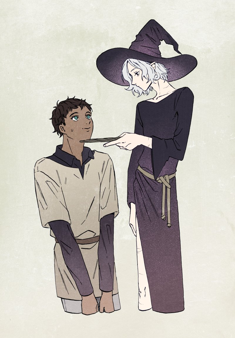 mithrun and kabru (dungeon meshi) drawn by kabe_piko