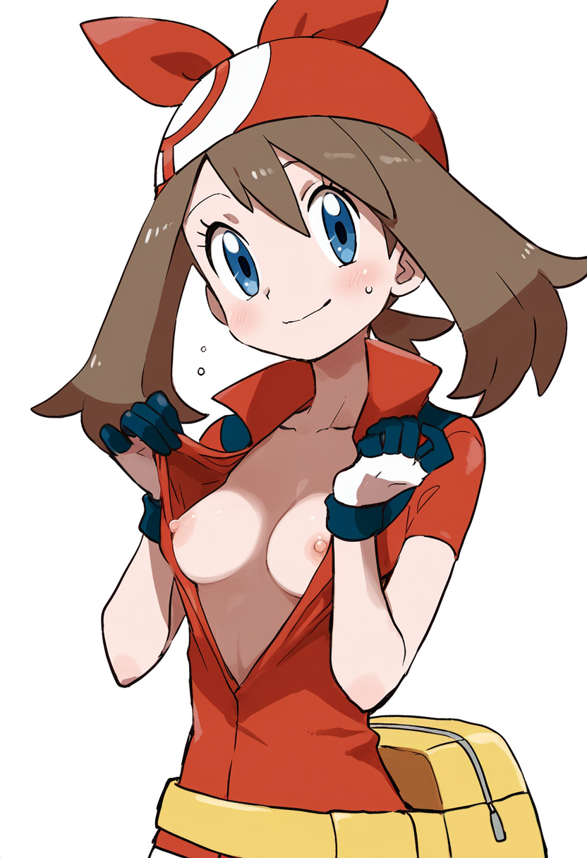 may (pokemon and 1 more) drawn by iconcawaiine