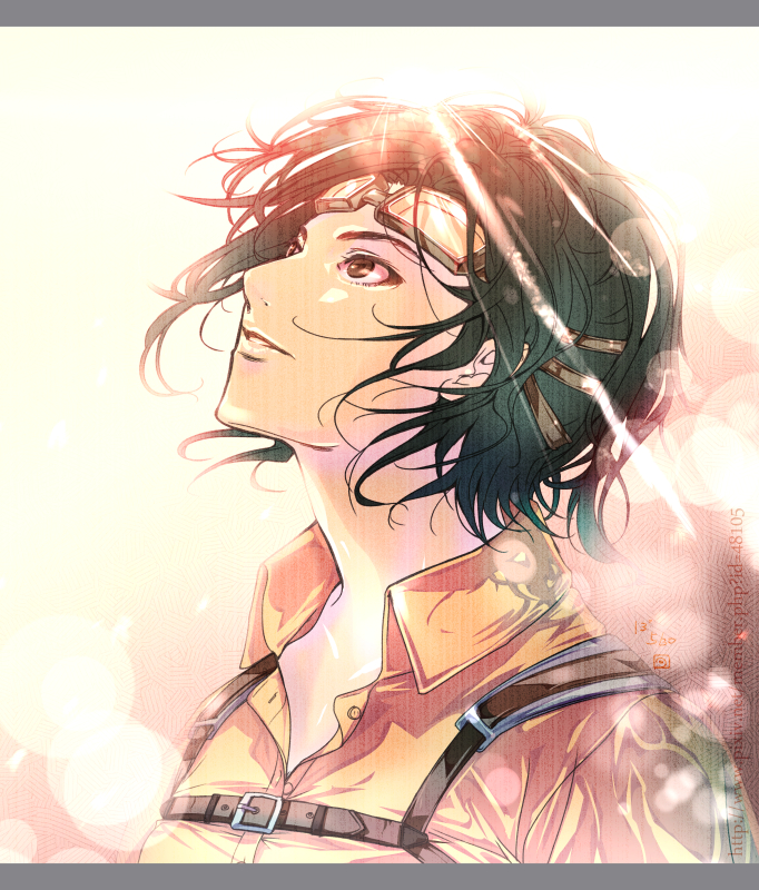 hange zoe (shingeki no kyojin) drawn by yukari_(hutaba00)