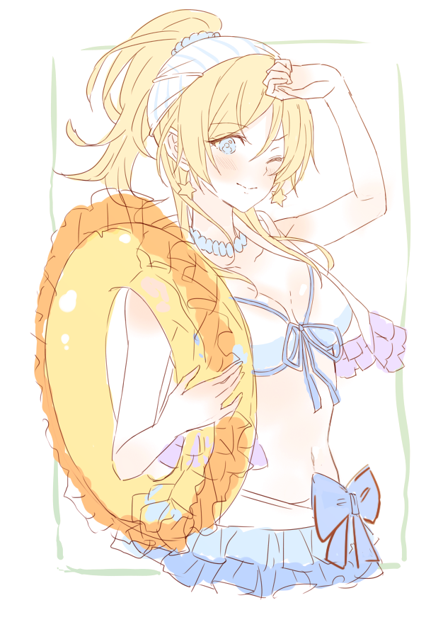 ayase eli (love live! and 1 more) drawn by kotarou_(rakugaki_shirushi)